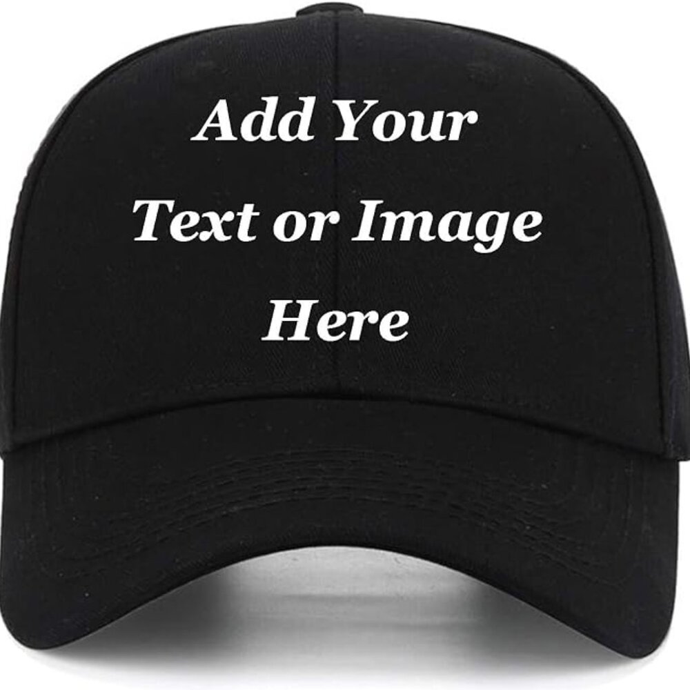 Custom Baseball Cap with Your Text,Personalized Adjustable Trucker Caps Casual S